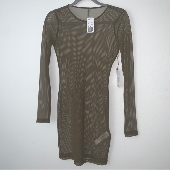 Forever 21 Other - Forever 21 Green Mesh Swimsuit Cover Up- Medium